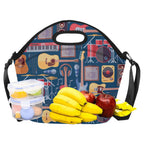 Music Instruments Neoprene Lunch Bag/Large (Model 1669) Neoprene Lunch Bag Music Printed Offshore