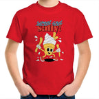 Sweet And Salty, Ice Cream And Fries - Kids Youth T-Shirt Red Kids Youth T-shirt Food Printed In Australia