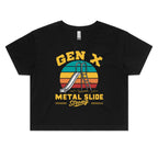 Gen X Metal Slide Strong Women's AS Colour Crop Tee