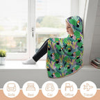 Bright Toucan Kids Hooded Blanket 100cm x 130cm Kids Hooded Blanket animal Printed Offshore
