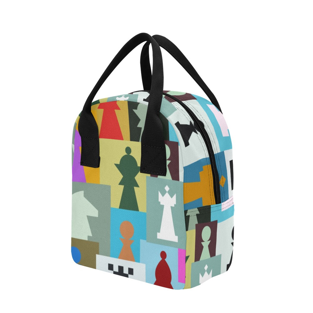 Colourful Chess - Zipper Lunch Bag Zipper Lunch Bag Printed Offshore