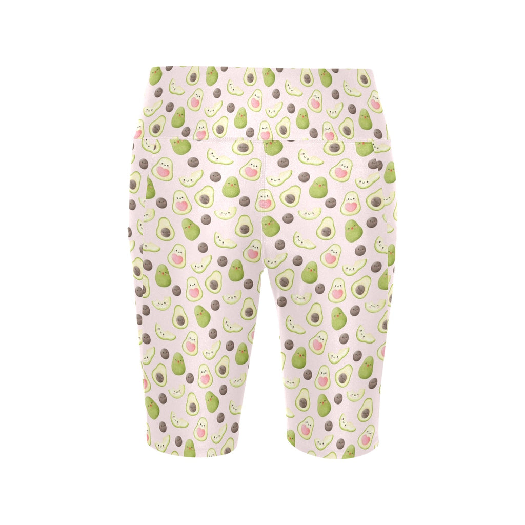 Avocado Love Women's Bike Shorts With Side Pockets