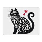 All You Need Is Love And A Cat Leather Mouse Pad Leather Mouse Pad animal Printed Offshore