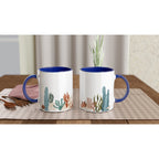 Coral Garden - White 11oz Ceramic Mug with Colour Inside Colour 11oz Mug Environment Globally Fulfilled