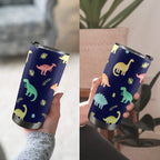 Dinosaurs - 20oz Mobile Tumbler with Lid (Black Lock) 20oz Travel Mug animal Printed Offshore