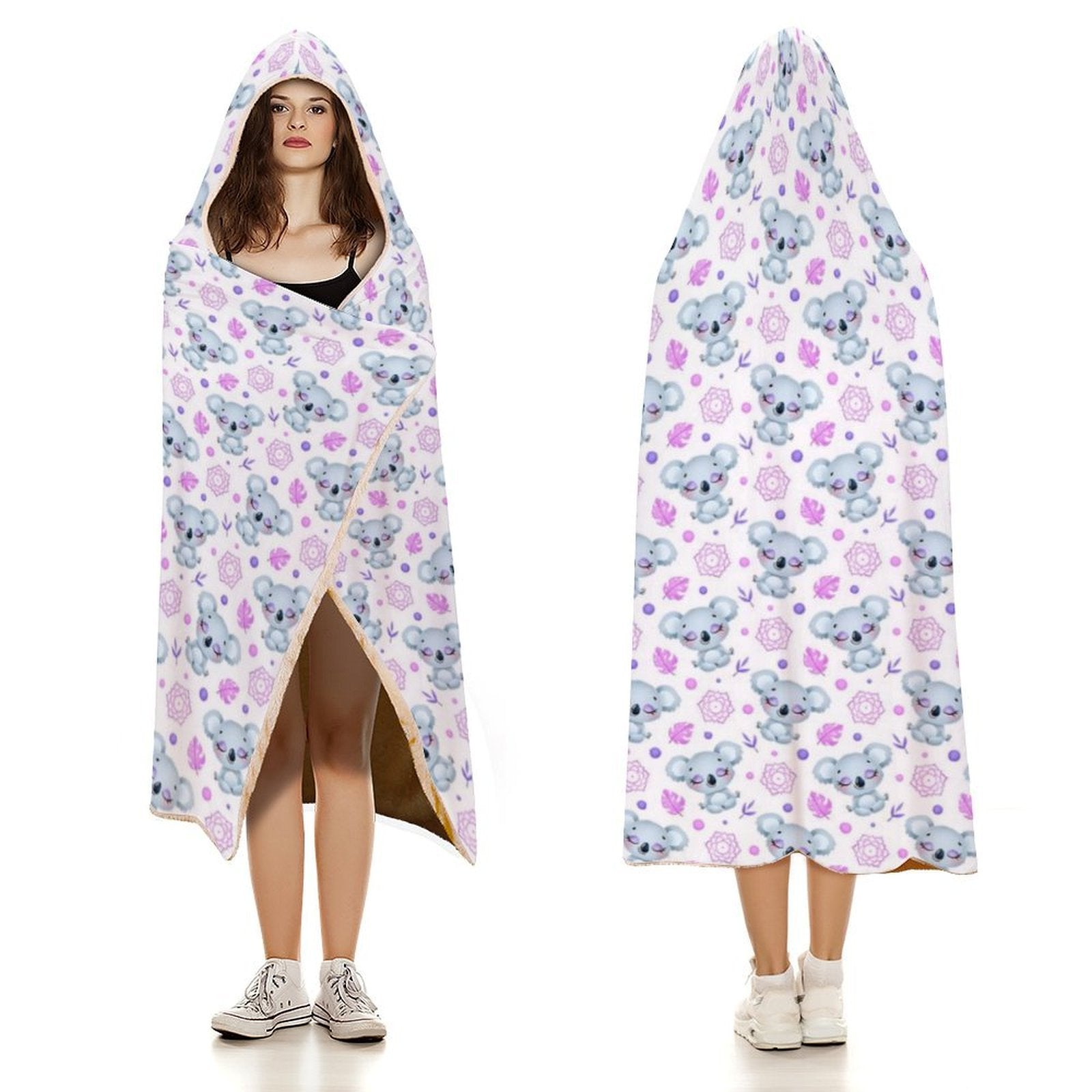 Zen Koala Kids Hooded Blanket 100cm x 130cm