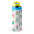 Rainbows Little Kids Water Bottle blue 350ml Little Kids Water Bottle Printed Offshore