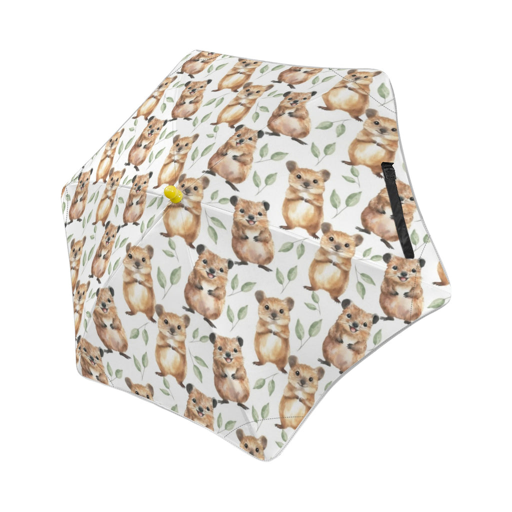 Quokkas Kids Safe Round Corner Umbrella One Size Kids Safe Round Corner Umbrella animal Printed Offshore