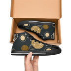 Planets - Men's High Top Canvas Shoes