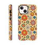 Hippy Flower - Apple iPhone Tough case iPhone 13 Mini iPhone Tough Case Globally Fulfilled Retro
