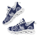 Blue Paisley Women's Twisted Sole Sneakers