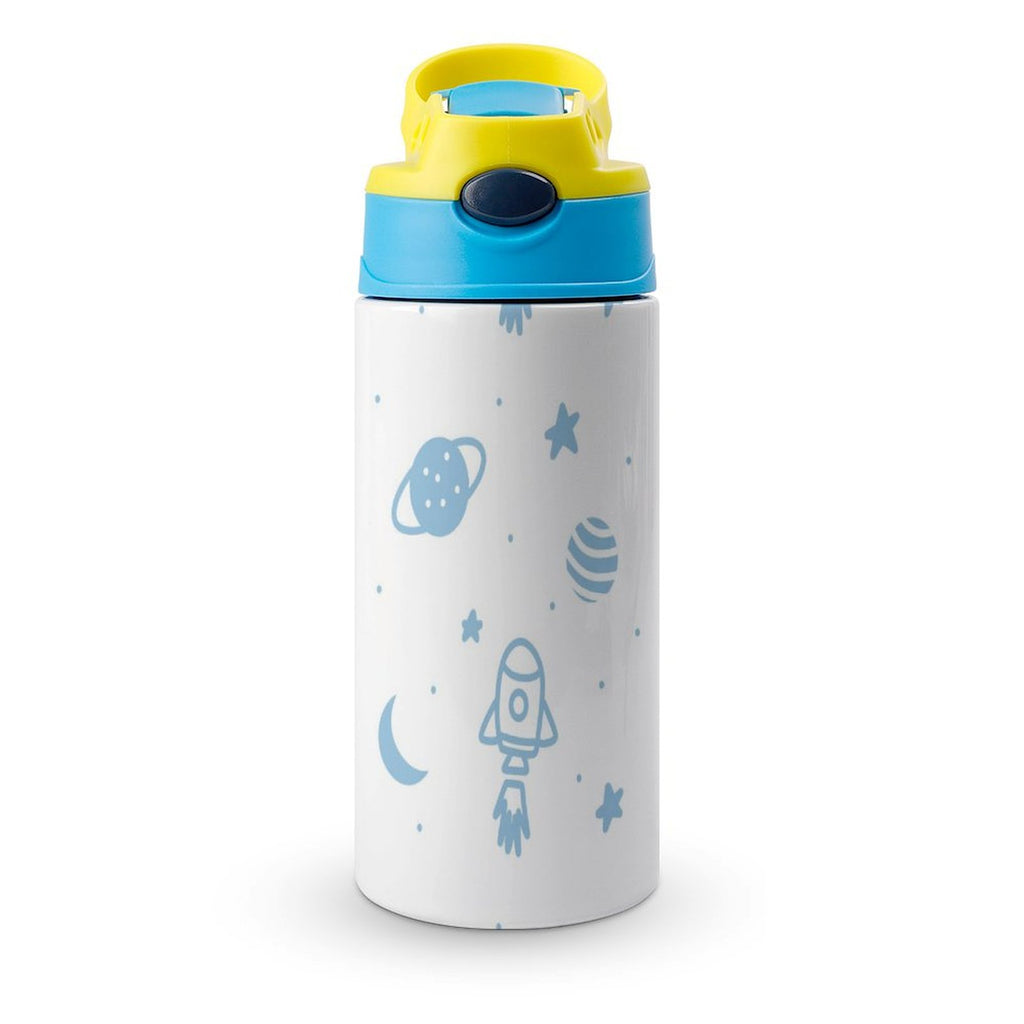 Blue Space - Little Kids Water Bottle blue 350ml Little Kids Water Bottle Printed Offshore Space