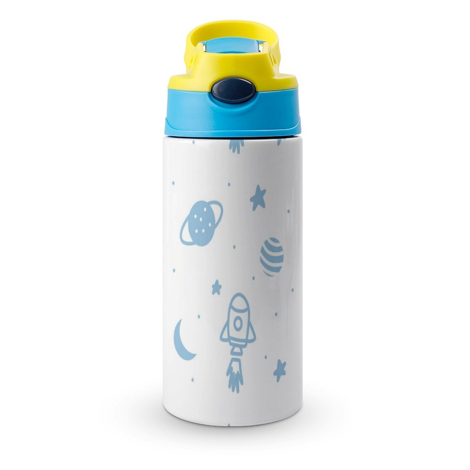 Blue Space - Little Kids Water Bottle blue 350ml Little Kids Water Bottle Printed Offshore Space
