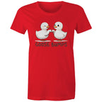 Goose Bumps - Womens T-shirt Red Womens T-shirt animal Printed In Australia