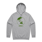 No Planet B - Mens Hoodie Grey Marle Mens Hoodie Environment Printed In Australia