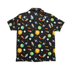 Busy Space Senior Kids Hawaiian Shirt Senior Kids Hawaiian Shirt 8-15 Printed Offshore Space