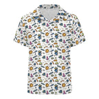 All About Space Kids Youth Short Sleeve Button Up Shirt