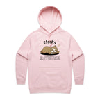 Sleepy Slothitude - Womens Hoodie Pink Womens Hoodie animal Printed In Australia