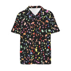 Quavers, Music Notes Men's Short Sleeve Hawaiian Shirt Men's Hawaiian Shirt (New) Music Printed Offshore