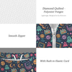 Space Arcade Men's Lightweight Sun Hoodie & Shorts Set Men's Lightweight Sun Hoodie & Shorts Games Printed Offshore Retro