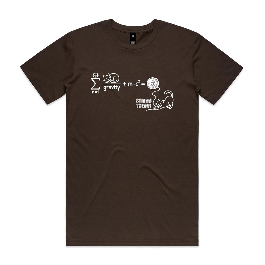 Cat String Theory Physics Men's AS Colour T-shirt