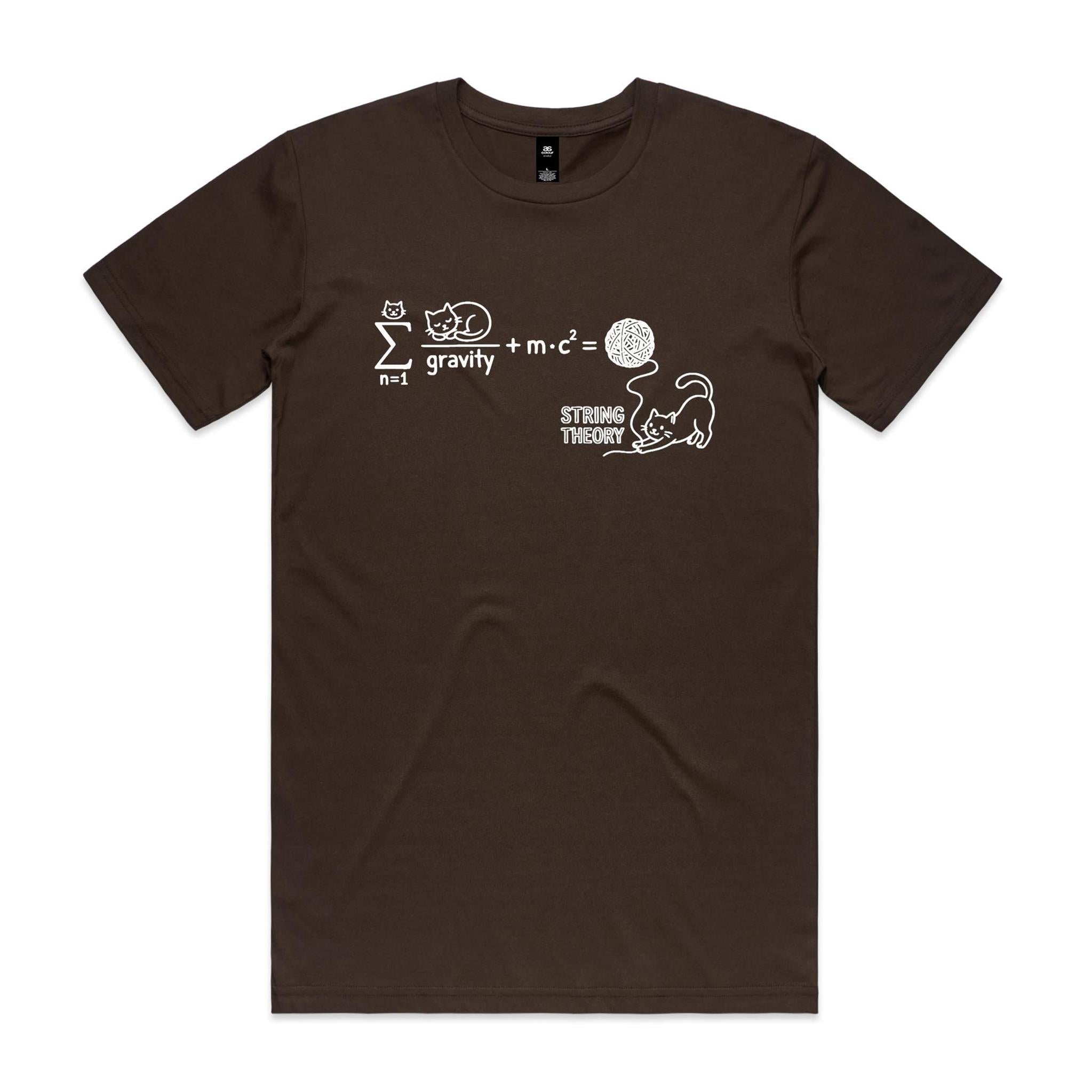 Cat String Theory Physics Men's AS Colour T-shirt