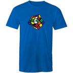 Cube - Mens T-Shirt Bright Royal Mens T-shirt Games Printed In Australia