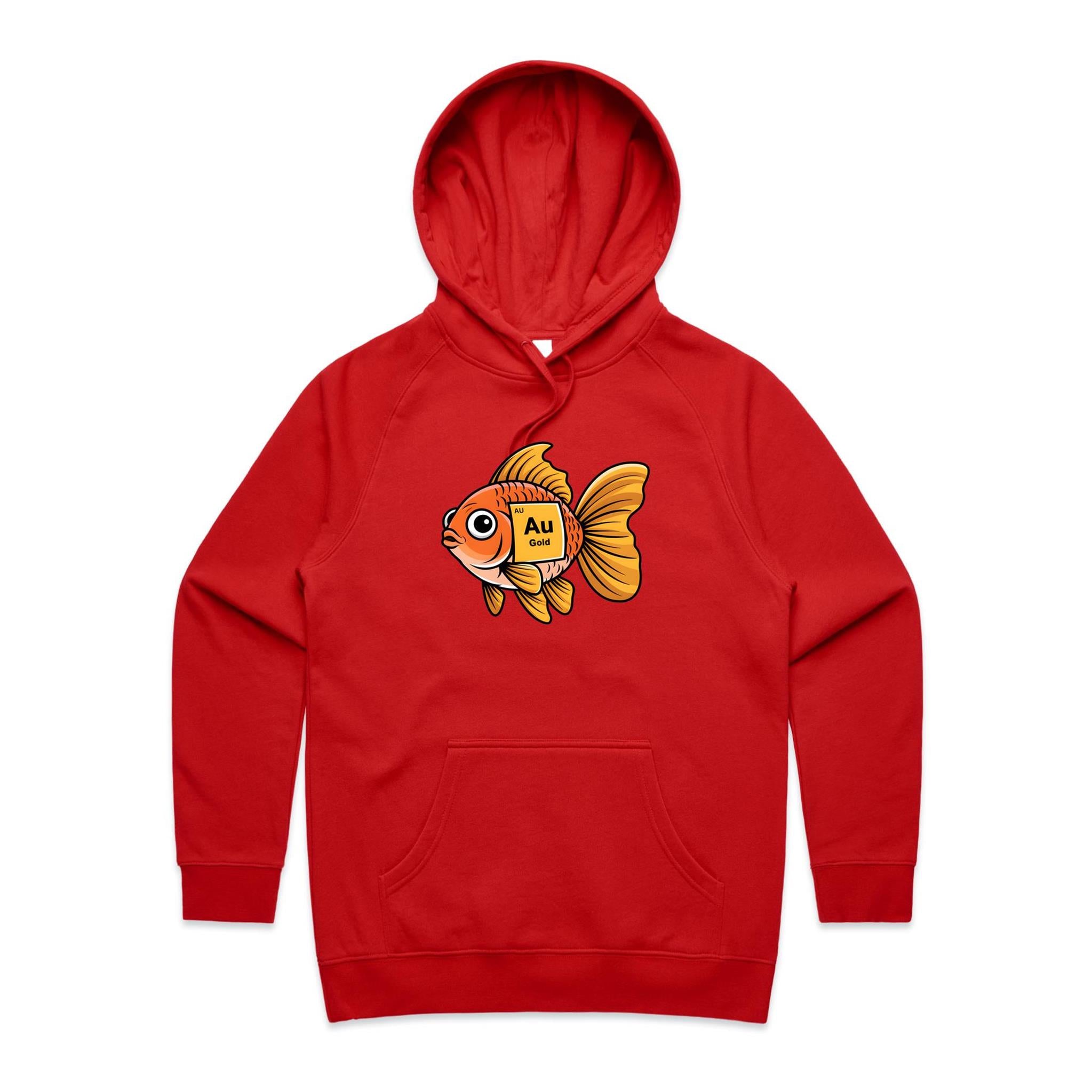 Gold Fish Periodic Table Women's AS Colour Hoodie