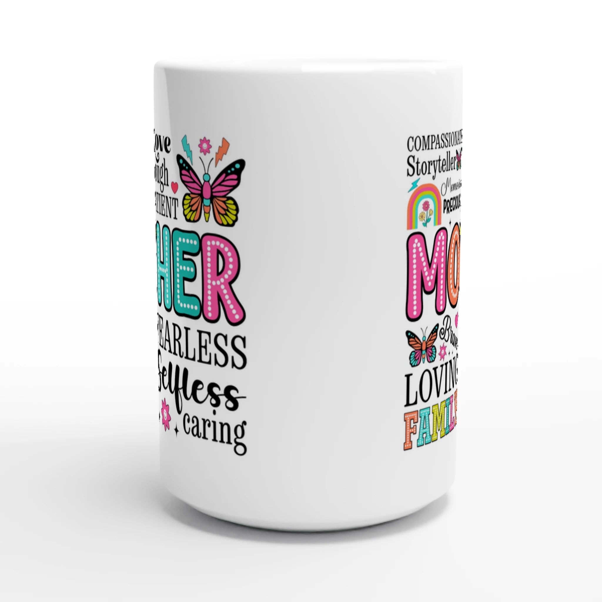 Mother Word Cloud - White 15oz Ceramic Mug 15oz Mug Globally Fulfilled Mum