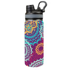 Boho - Insulated Water Bottle with Dual-Use Lid (18oz) One Size Insulated Water Bottle with Dual-Use Lid (18oz) Printed Offshore