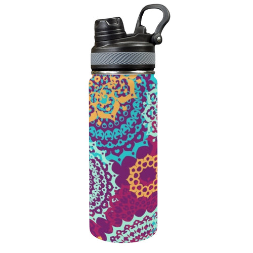 Boho - Insulated Water Bottle with Dual-Use Lid (18oz) One Size Insulated Water Bottle with Dual-Use Lid (18oz) Printed Offshore
