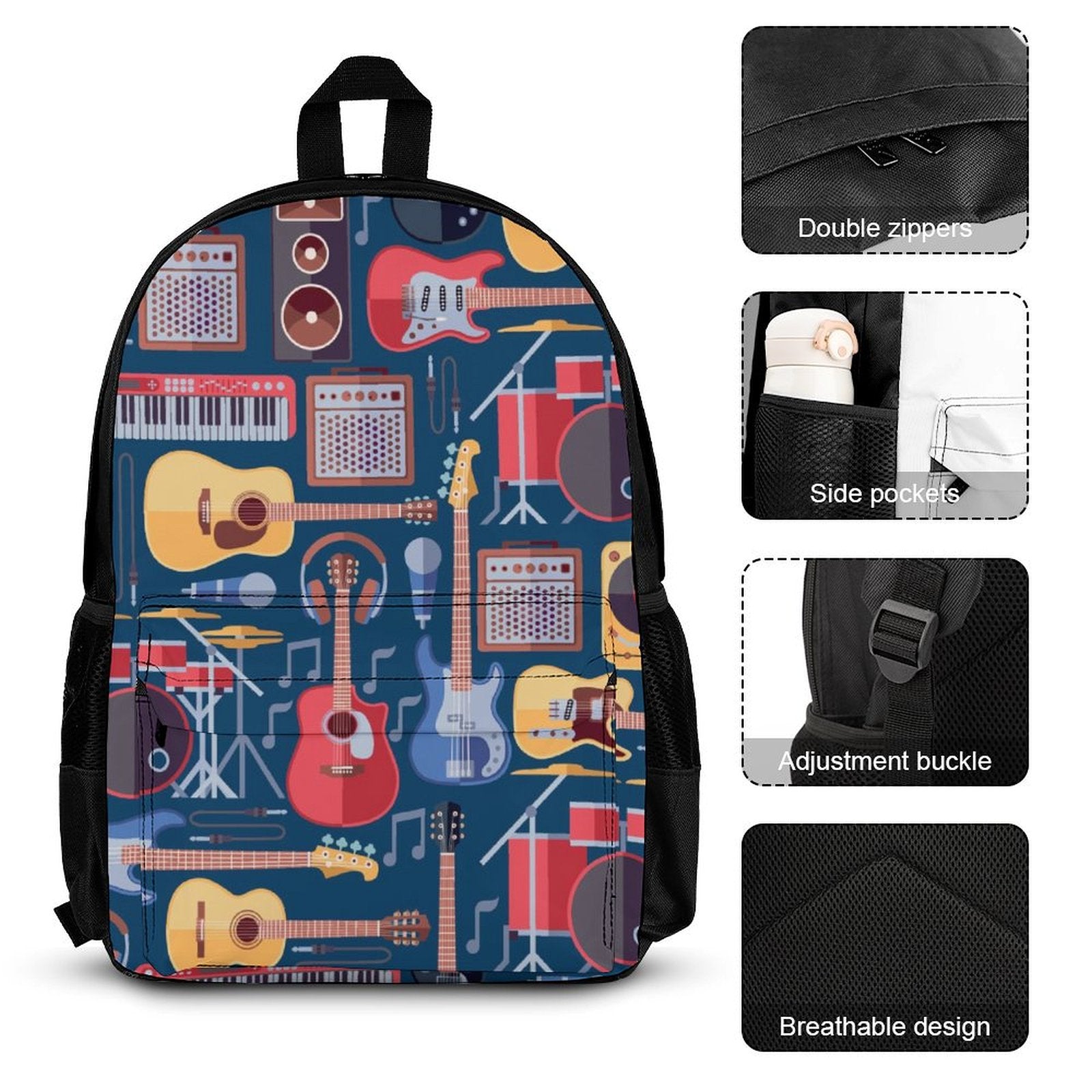 Musical Instruments - Three Piece Backpack Set