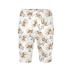 Cute Mushrooms Women's Bike Shorts With Side Pockets Women's Bike Shorts Food Printed Offshore