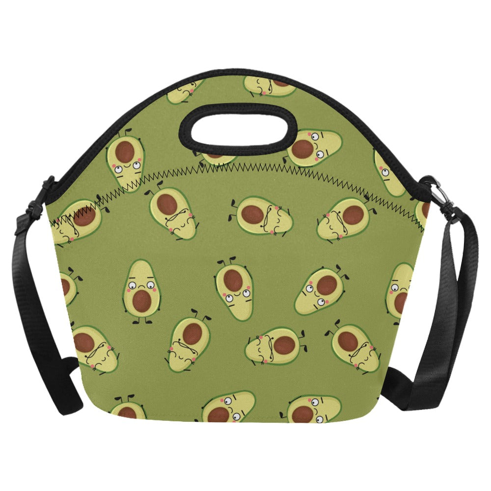 Avocado Characters - Neoprene Lunch Bag One Size Neoprene Lunch Bag Printed Offshore
