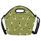 Avocado Characters - Neoprene Lunch Bag One Size Neoprene Lunch Bag Printed Offshore