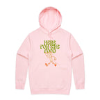 Here For The Food - Mens Hoodie Pink Mens Hoodie Food Printed In Australia
