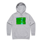 Alien Backing Into Hedge Meme - Womens Hoodie Grey Marle Womens Hoodie Printed In Australia Sci Fi