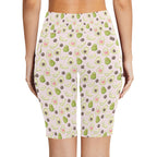 Avocado Love Women's Bike Shorts With Side Pockets