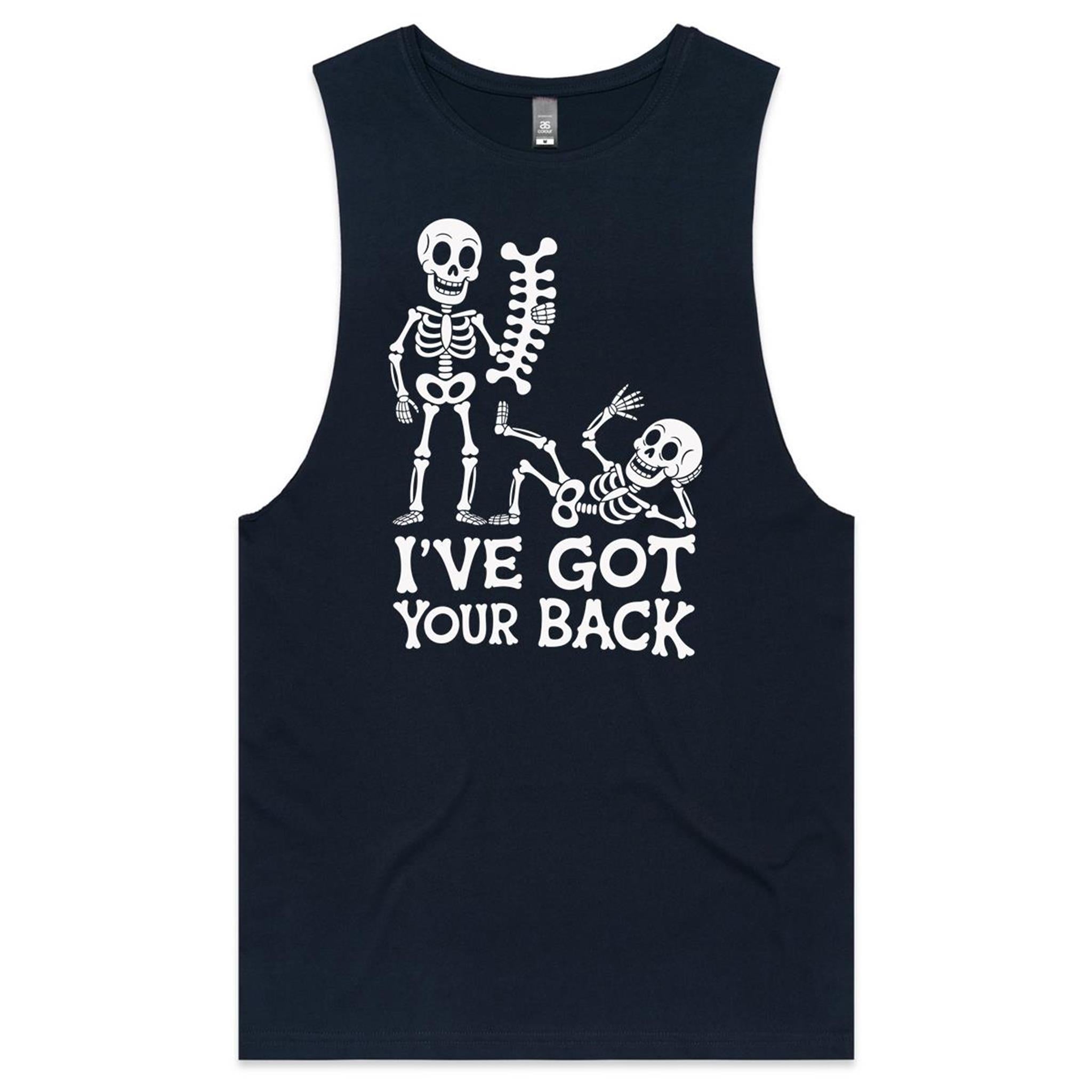 Skeleton, I've Got Your Back - Mens Tank Top Tee