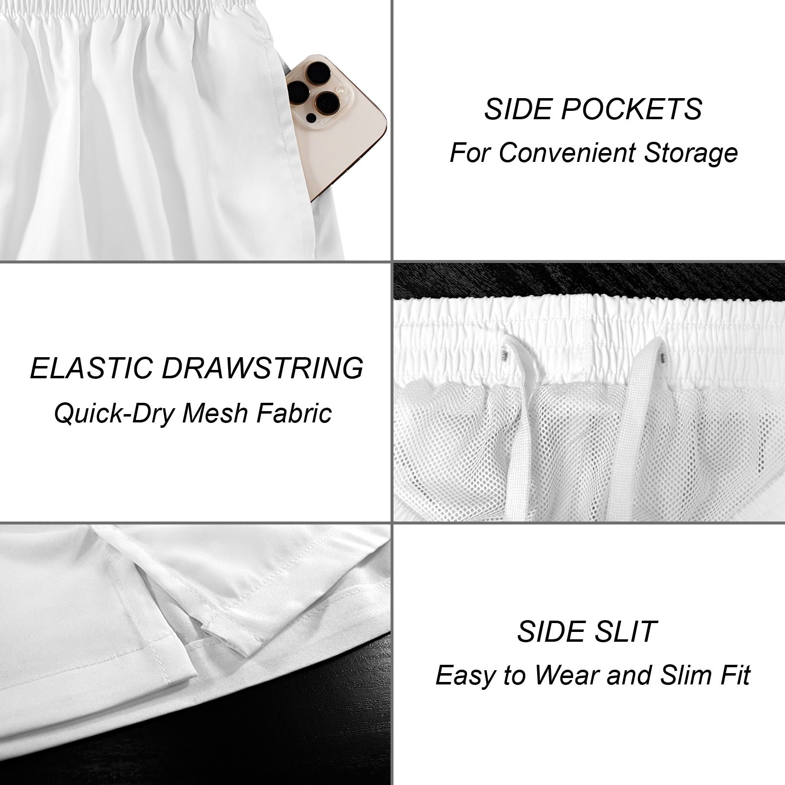 Black And White Creatures - Men's Hawaiian Shirt & Shorts Set