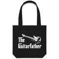 The Guitar Father Canvas Tote Bag Default Title Tote Bag Dad Music Printed In Australia