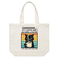 Shh, My Coffee And I Are Having A Moment Shoulder Canvas Tote Bag Default Title Large Tote Bag Coffee Printed In Australia