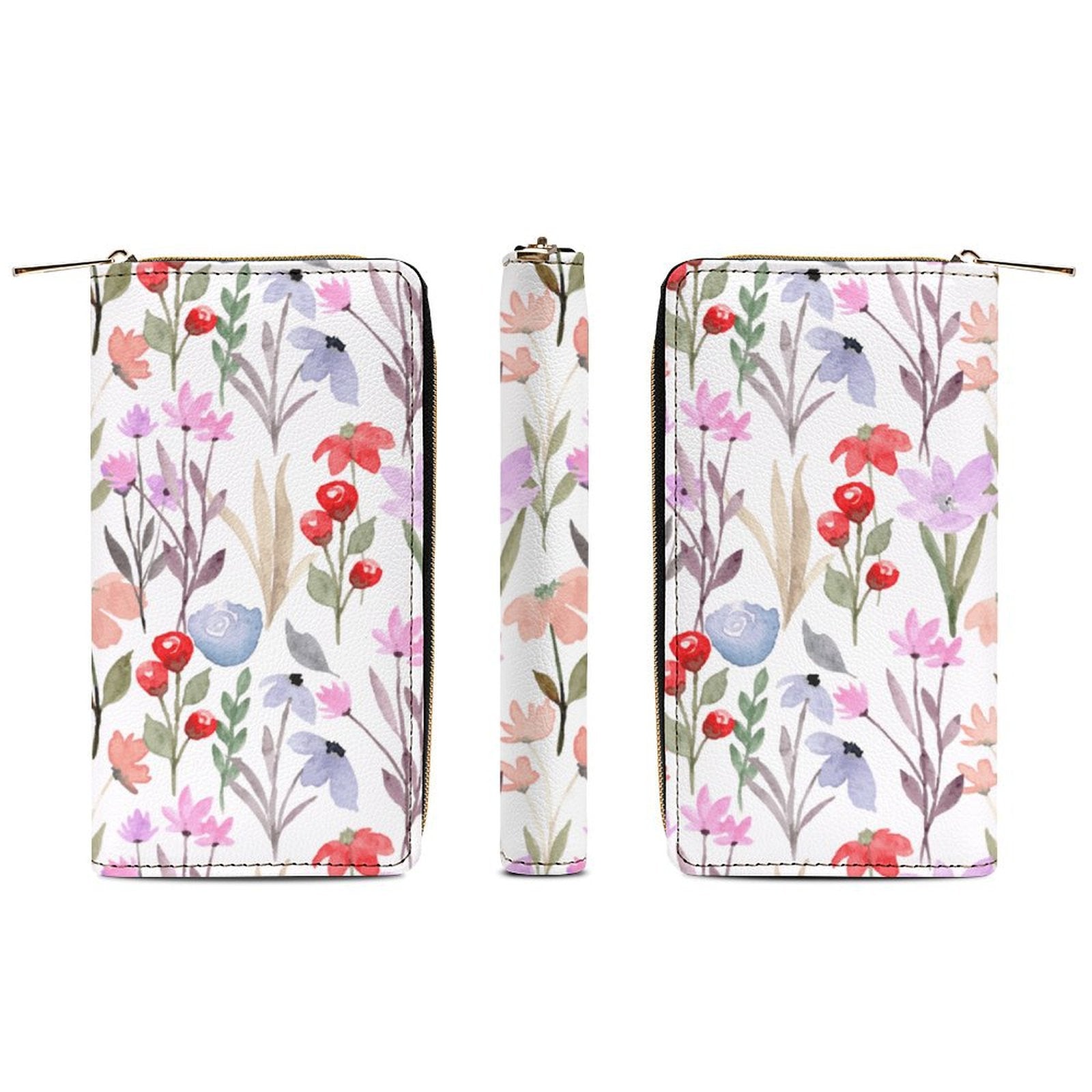 Watercolour Floral -  PU Leather Wallet