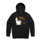 I Just Need One Cup Of Coffee - Mens Hoodie Black Mens Hoodie Coffee Printed In Australia