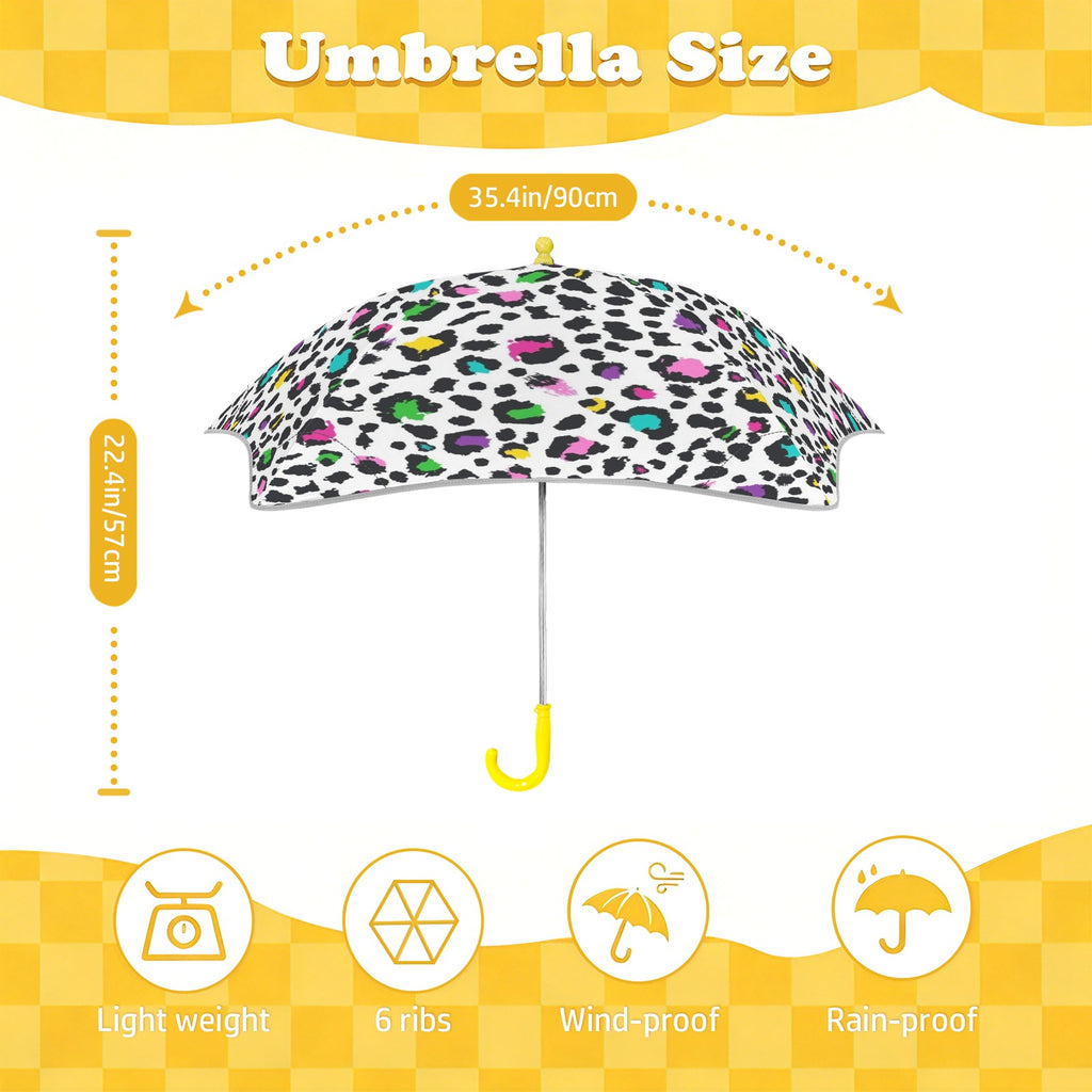 Animal Print In Colour Kids Safe Round Corner Umbrella Kids Safe Round Corner Umbrella animal Printed Offshore