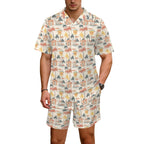 Beach Shack Men's Hawaiian Shirt & Shorts Set Men's Hawaiian Shirt & Shorts Set Printed Offshore Surf