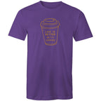 Life Is Better With Coffee - Mens T-Shirt Purple Mens T-shirt Coffee Printed In Australia