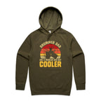 Drummer Dad, Like A Regular Dad But Cooler Men's AS Colour Hoodie Army Mens Hoodie Dad Music Printed In Australia