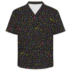 Music Notes Men's Crinkle Hawaiian Shirt
