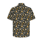 Planets Men's Short Sleeve Hawaiian Shirt Men's Hawaiian Shirt (New) Printed Offshore Space